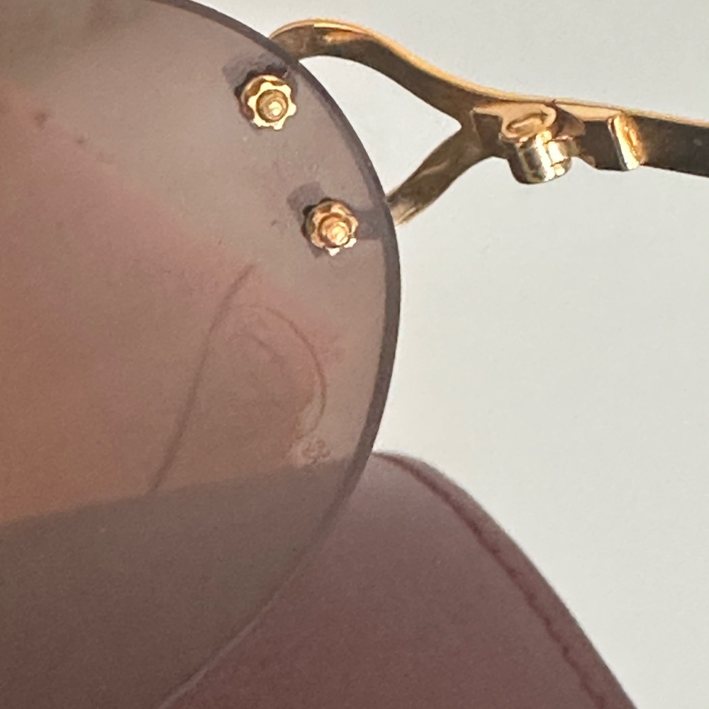 Vintage Cartier Oval Sunglasses 18k gold plated. - Picture 16 of 16